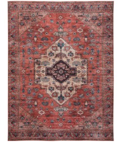 Nourison Brilliance Machine Washable Rust Multicolor WSB03 5 ft. 3 in. X 7 ft. 3 in. Rect. Rug