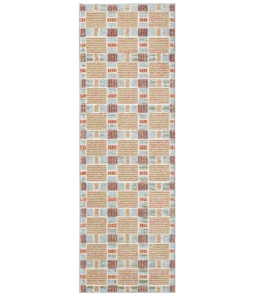 Nourison Nordic Rust Multicolor NRC14 2 ft. X 6 ft. Rect. Rug