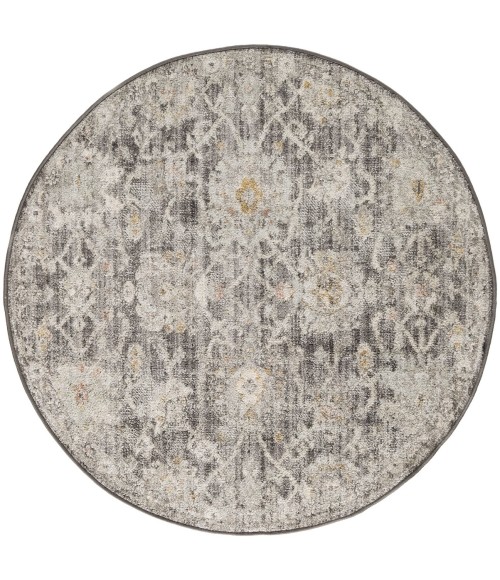 Nourison Oushak Home Charcoal OUS01 7 ft. 10 in. X Round Rug