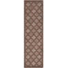Nourison Easy Care Brown NES01 2 ft. 2 in. X 10 ft. Rect. Rug