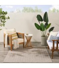 Nourison Horizon Indoor/Outdoor Grey HOZ02 5 ft. X 7 ft. Rect. Rug