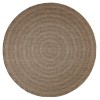 Nourison Tulum Brown TLM04 8 ft. X Round Rug