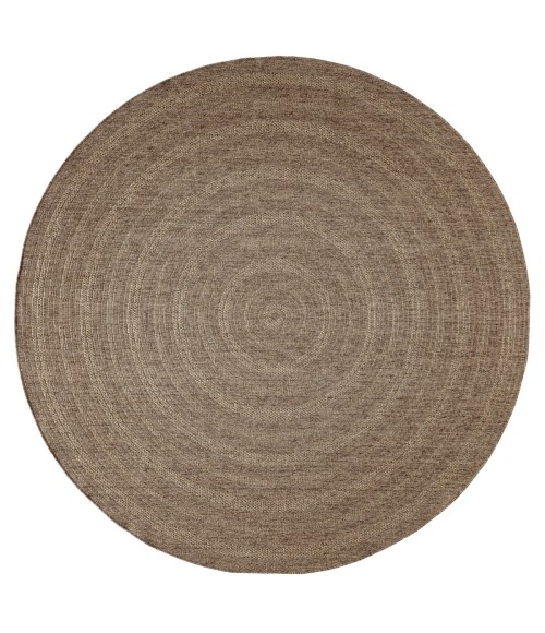 Nourison Tulum Brown TLM04 8 ft. X Round Rug