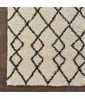 Nourison Geometric Shag Ivory/Charcoal GOS01 2 ft. 2 in. X 3 ft. 9 in. Rect. Rug