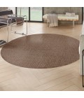 Nourison Tulum Brown TLM02 8 ft. X Round Rug