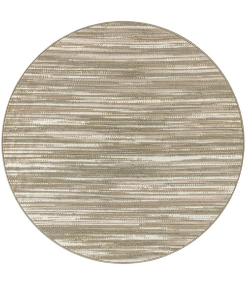 Nourison Jubilant Green Ivory JUB04 5 ft. 3 in. X Round Rug