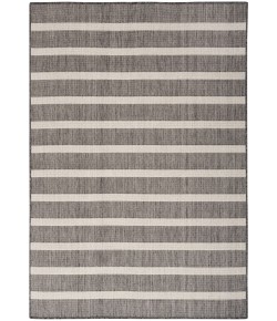 Nourison Positano Charcoal Ivory POS03 5 ft. X 7 ft. Rect. Rug