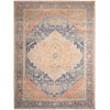 Nourison Home Vintage Washables VWS13 Blue Coral 7 ft. 10 in. X 9 ft. 10 in. Area Rug