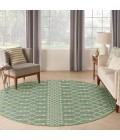 Nourison Positano Blue Green POS02 6 ft. X Round Rug
