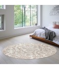 Nourison Jubilant Ivory Beige JUB09 8 ft. X Round Rug