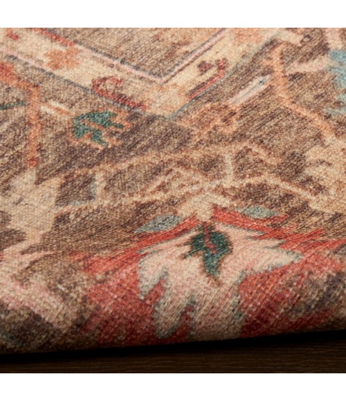 Nourison Vintage Washables Taupe Multicolor VWS09 7 ft. 10 in. X 9 ft. 10 in. Rect. Rug