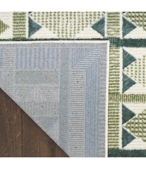 Nourison Nordic Green Blue NRC06 5 ft. X 7 ft. Rect. Rug