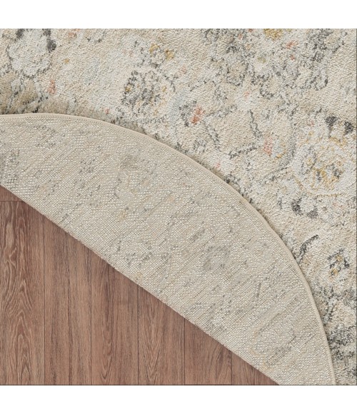 Nourison Oushak Home Cream OUS01 7 ft. 10 in. X Round Rug