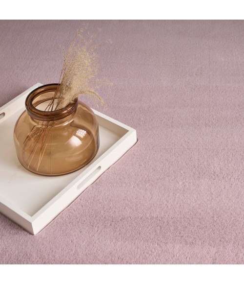 Nourison Soft Plush Rabbit Fur Lavender SFF01 7 ft. 6 in. X 9 ft. 6 in. Rect. Rug