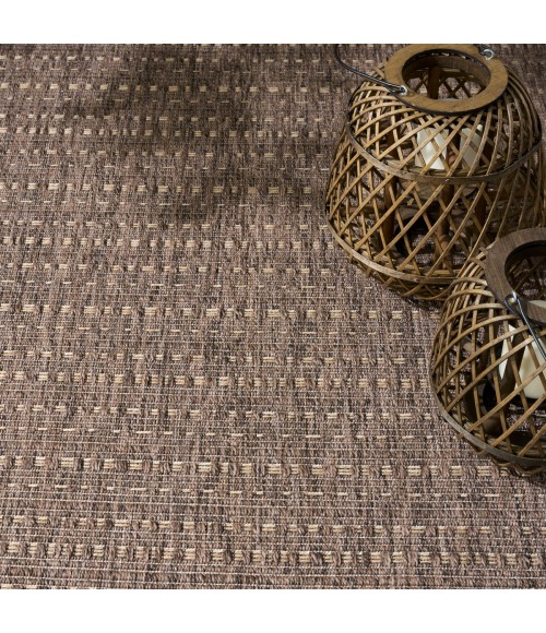 Nourison Tulum Brown TLM01 8 ft. X Round Rug