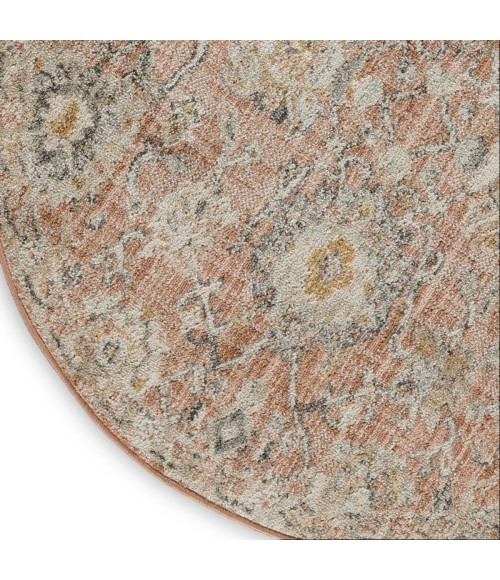 Nourison Oushak Home Rust OUS01 4 ft. X Round Rug