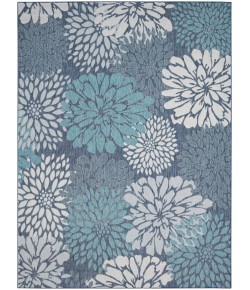 Nourison Home Garden Oasis GOA06 Navy 9 ft. X 12 ft. Area Rug