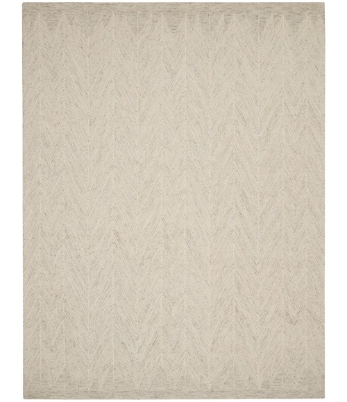 Nourison Interlock Ivory/Grey ITL04 8 ft. X 11 ft. Rect. Rug