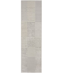 Nourison Splash 2ft. 2in. x 7ft. 6in. Silver Grey Modern Indoor Rug