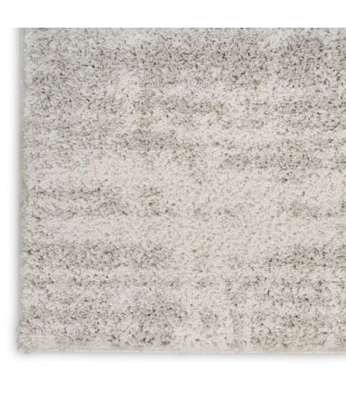 Nourison Modern Shag Ivory Grey MMD04 7 ft. 10 in. X 9 ft. 10 in. Rect. Rug