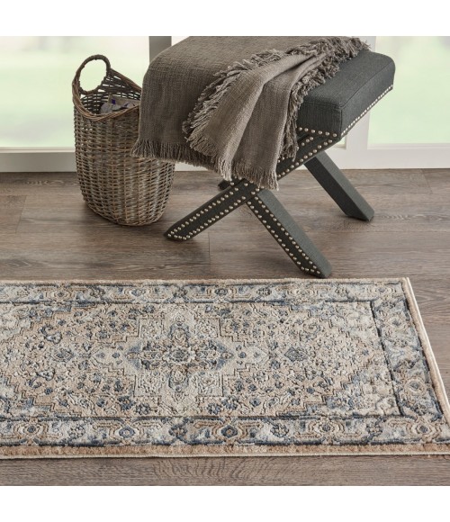 Nourison Concerto Beige Grey CNC05 2 ft. 2 in. X 3 ft. 9 in. Rect. Rug
