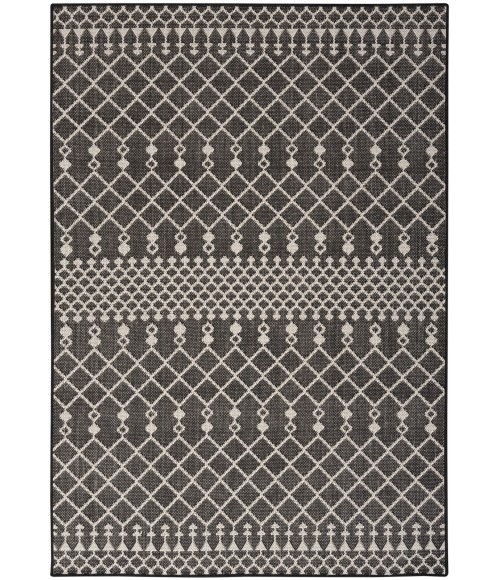 Nourison Positano Black POS02 6 ft. X 9 ft. Rect. Rug