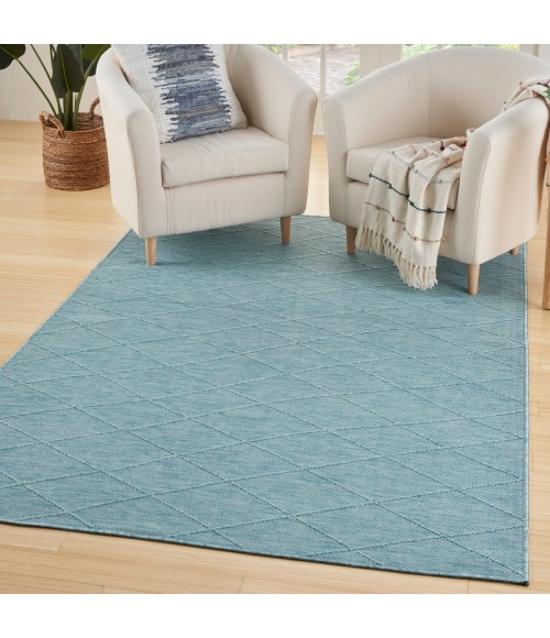 Nourison Practical Solutions Aqua PSL01 5 ft. X 7 ft. Rect. Rug