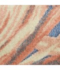 Nourison Aloha Blue Rose ALH43 5 ft. 3 in. X 7 ft. 5 in. Rect. Rug