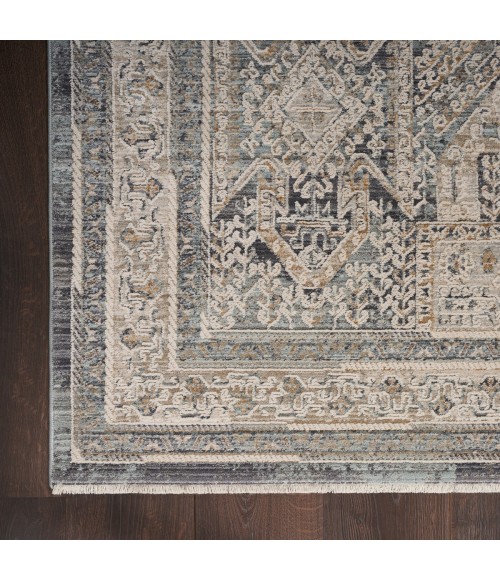 Nourison Nyle Ivory Charcoal Rug NYE01 2 ft. 6 in. X 4 ft. 6 in. Rect. - Rugs Town Nourison Nyle Ivory Charcoal NYE01 2 ft. 6 in. X 4 ft. 6 in. Rect. Rug