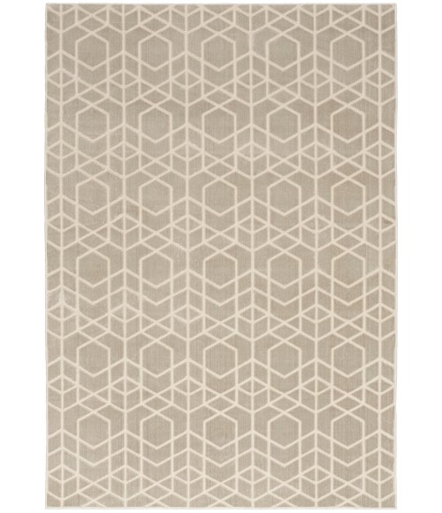 Nourison Washable Charm Silver Ivory WCH01 4 ft. X 6 ft. Rect. Rug