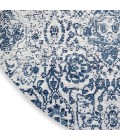 Nourison Damask Iory Navy DAS06 4 ft. x Round Rug