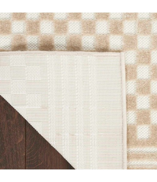 Nourison Care Free Beige CAF02 6 ft. Rect. Rug