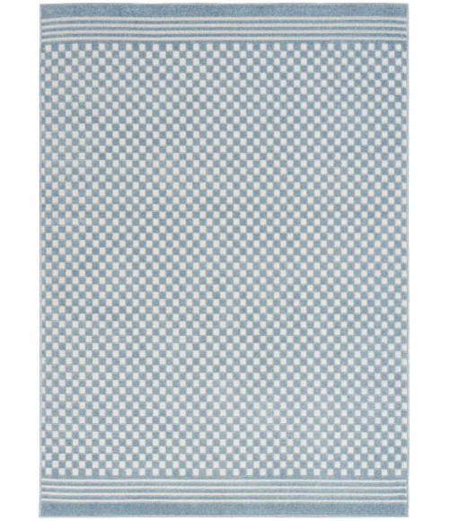 Nourison Care Free Blue CAF02 6 ft. Rect. Rug