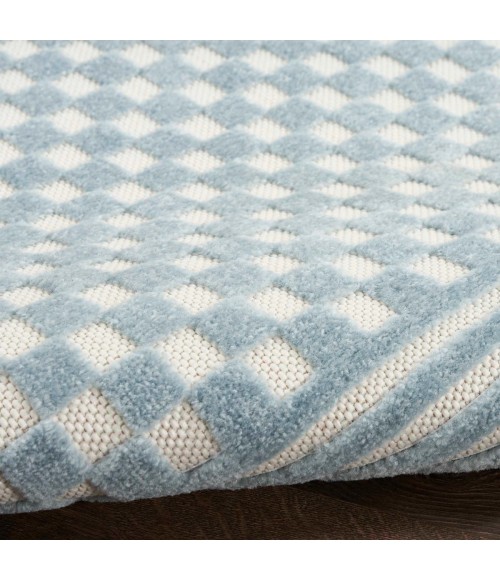 Nourison Care Free Blue CAF02 6 ft. Rect. Rug