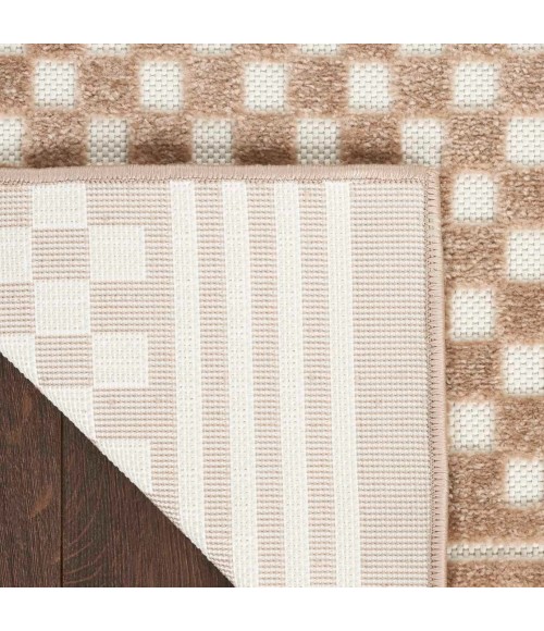 Nourison Care Free Brown CAF02 8 ft. X 10 ft. Rect. Rug