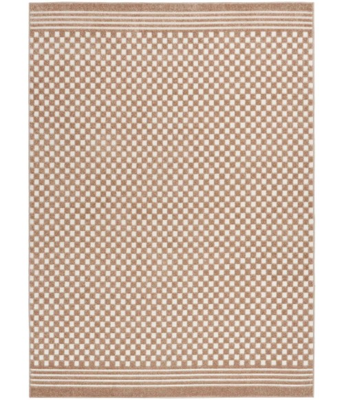 Nourison Care Free Brown CAF02 8 ft. X 10 ft. Rect. Rug