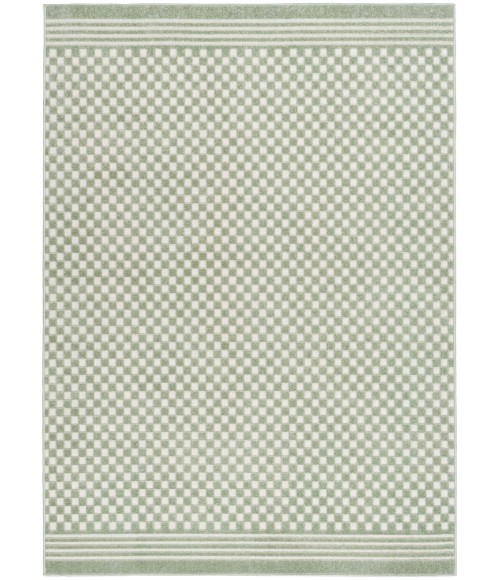 Nourison Care Free Green CAF02 8 ft. X 10 ft. Rect. Rug