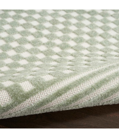 Nourison Care Free Green CAF02 8 ft. X 10 ft. Rect. Rug