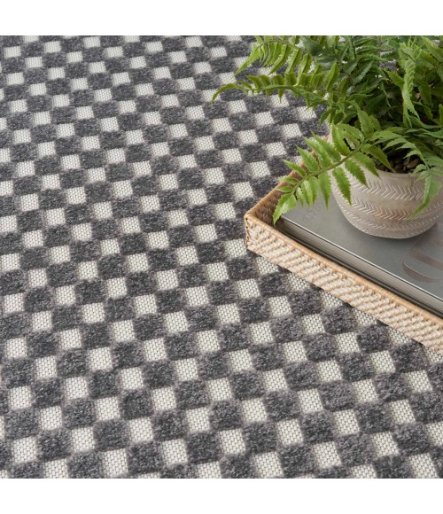 Nourison Care Free Grey CAF02 6 ft. Rect. Rug