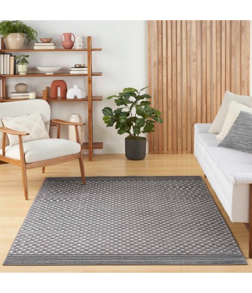 Nourison Care Free Grey CAF02 6 ft. Rect. Rug