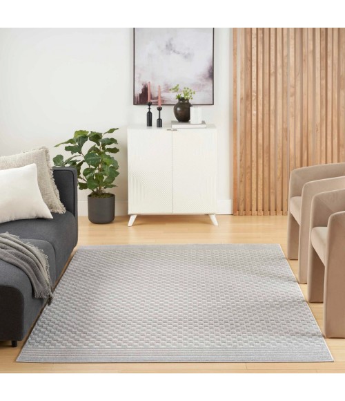 Nourison Care Free Light Grey CAF02 6 ft. Rect. Rug