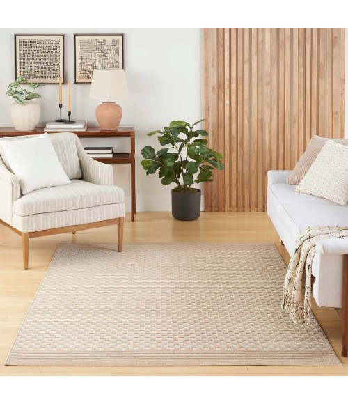 Nourison Care Free Taupe CAF02 8 ft. X 10 ft. Rect. Rug