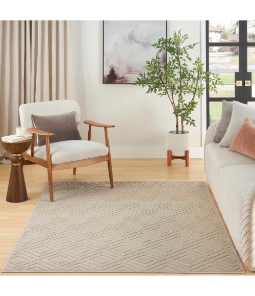 Nourison Care Free Beige CAF03 4 ft. X 6 ft. Rect. Rug