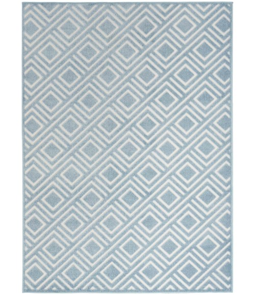 Nourison Care Free Blue CAF03 5 ft. X 7 ft. Rect. Rug