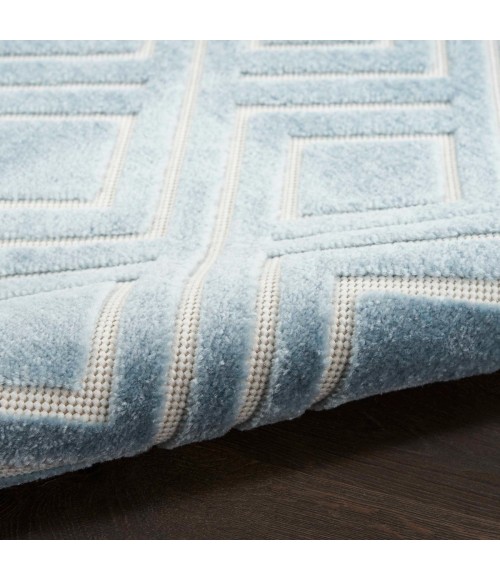 Nourison Care Free Blue CAF03 5 ft. X 7 ft. Rect. Rug