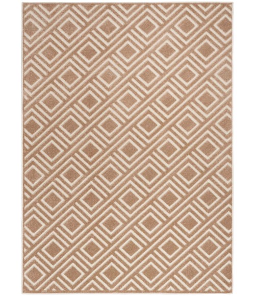 Nourison Care Free Brown CAF03 4 ft. X 6 ft. Rect. Rug
