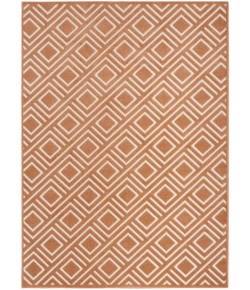 Nourison Care Free 2ft. x 6ft. Copper Modern Indoor Rug