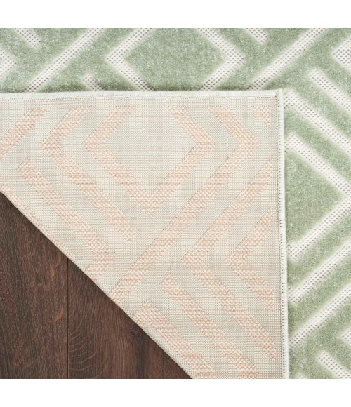 Nourison Care Free Green CAF03 4 ft. X 6 ft. Rect. Rug