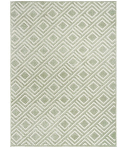 Nourison Care Free Green CAF03 4 ft. X 6 ft. Rect. Rug