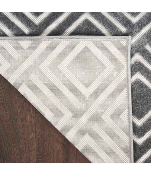 Nourison Care Free Grey CAF03 9 ft. X 12 ft. Rect. Rug